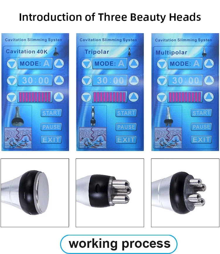 Appareil Minceur 3 en 1 Cavitation - Masseur Corps Visage Raffermissant Spa - badassmood