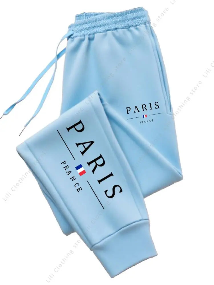 Pantalon jogging femme Paris 2025 automne hiver en fleece, style casual et confortable, par badassmood.com