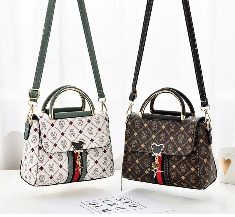 Sac à Main Femme Luxe Designer - Sac Épaule Cuir Monogramme Tote Bandoulière - badassmood