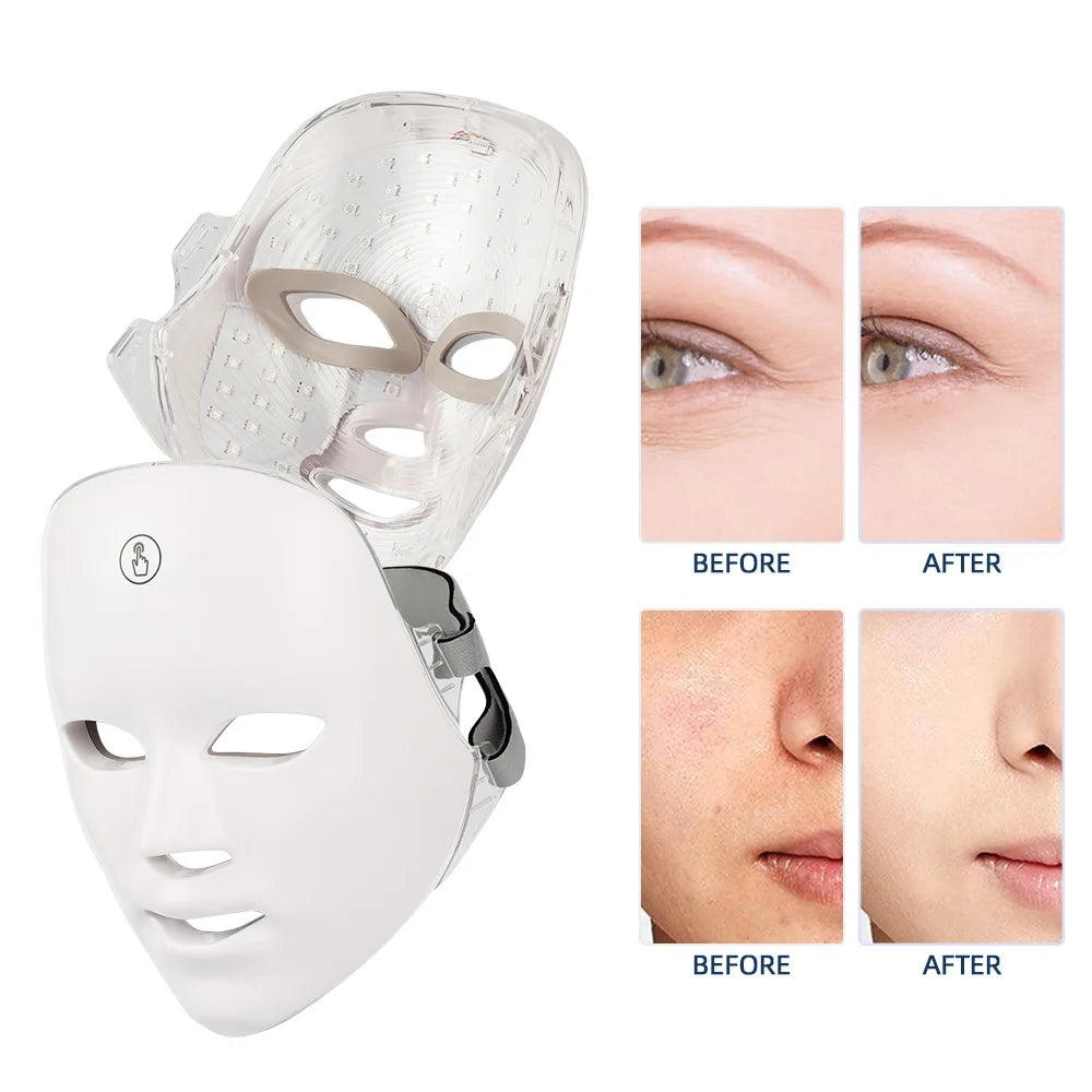 Masque LED Visage Rechargeable 7 Couleurs - Lifting & Éclaircissant - badassmood