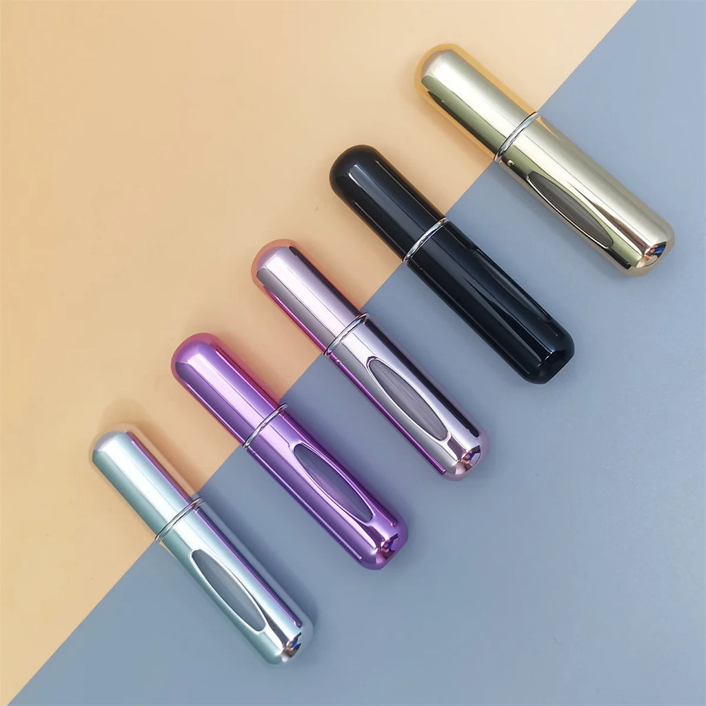 1/5Pcs Travel Perfume Bottle Refillable Portable Mini Atomizer Spray Refill Bottle Women Pocket Dispenser Cologne Sprayer 5ml - badassmood