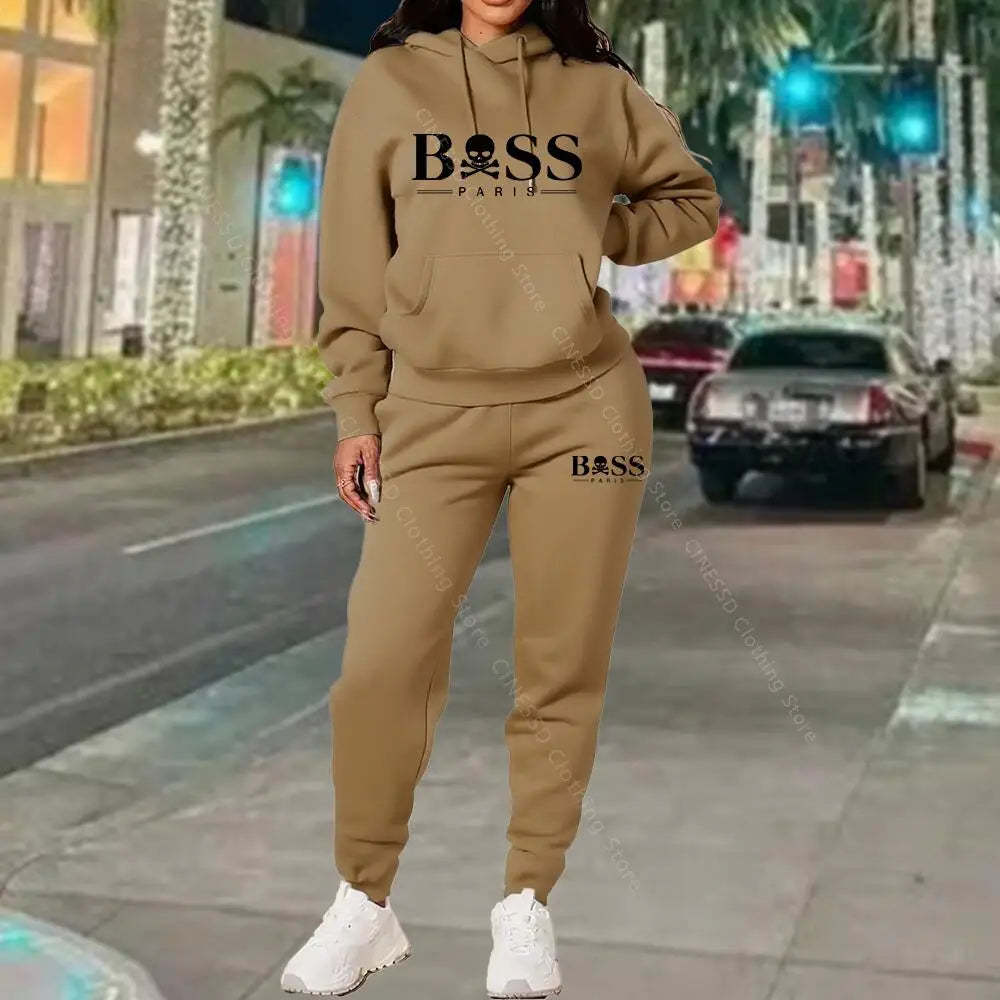 Survêtement Femme Designer Luxe 2026 - Sweat + Pantalon Haute Qualité Automne Hiver - badassmood