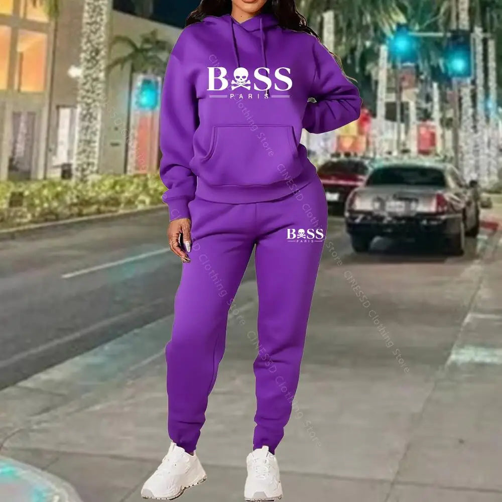 Survêtement Femme Designer Luxe 2026 - Sweat + Pantalon Haute Qualité Automne Hiver - badassmood