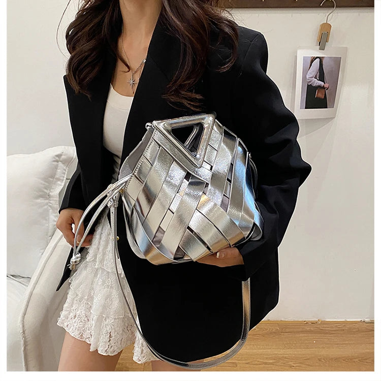 Sac Panier Ajouré Crossbody 2025 - Design Niche Grande Capacité Épaule Femme - badassmood