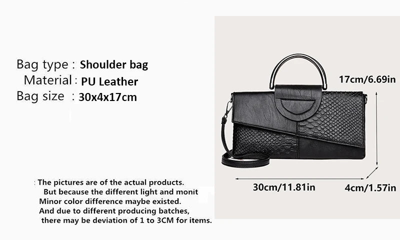 Pochette enveloppe pour femme Badassmood, pochette soirée avec bandoulière, fermeture éclair, style élégant et tendance.