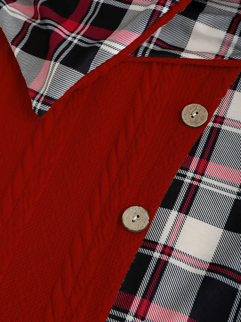 Robe Tricot Femme Capuche Carreaux - Taille Haute Manches Longues Ligne A Automne - badassmood