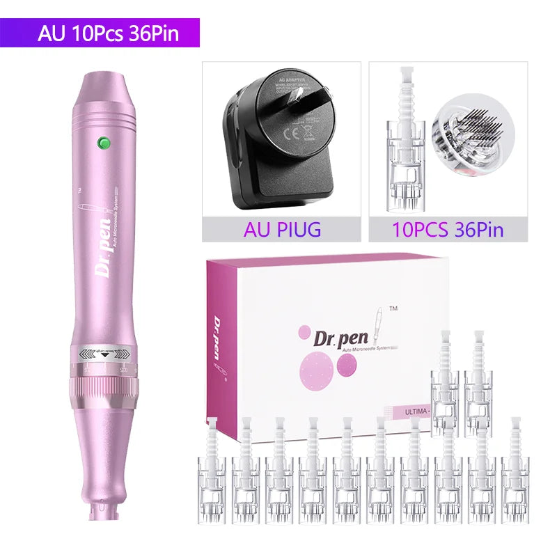 Dr. Pen Ultima M7 - Stylo Microneedling Sans Fil Professionnel + 10 Cartouches - badassmood