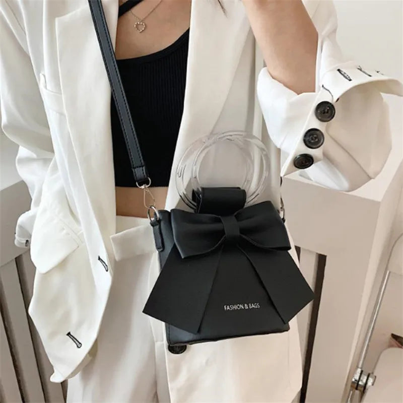 Sac Seau Femme avec Nœud Élégant - Sac Bandoulière Été Casual