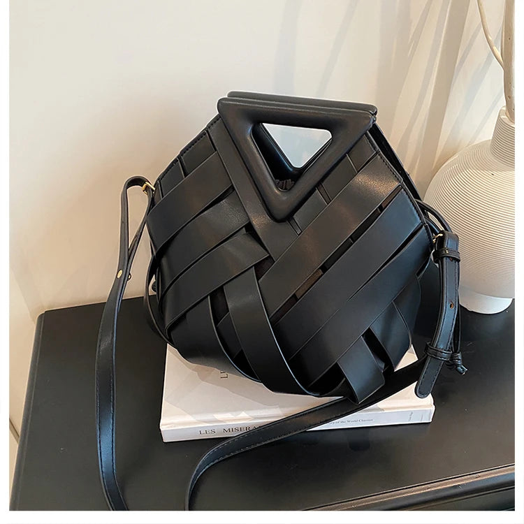 Sac Panier Ajouré Crossbody 2025 - Design Niche Grande Capacité Épaule Femme - badassmood